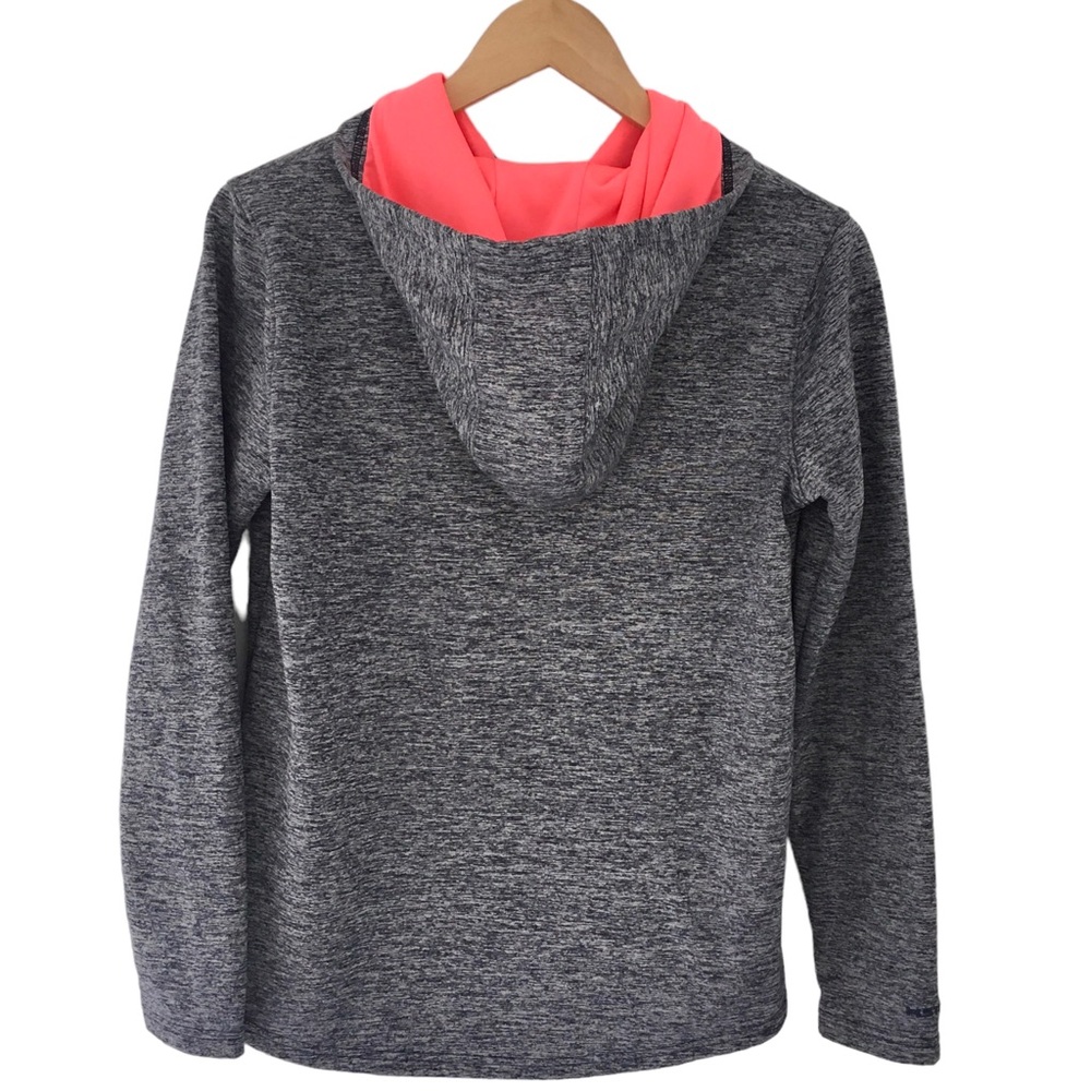Under Armour Coldgear Storm Hoodie with Neon Pink Big Logo | S - Picture 4 of 7